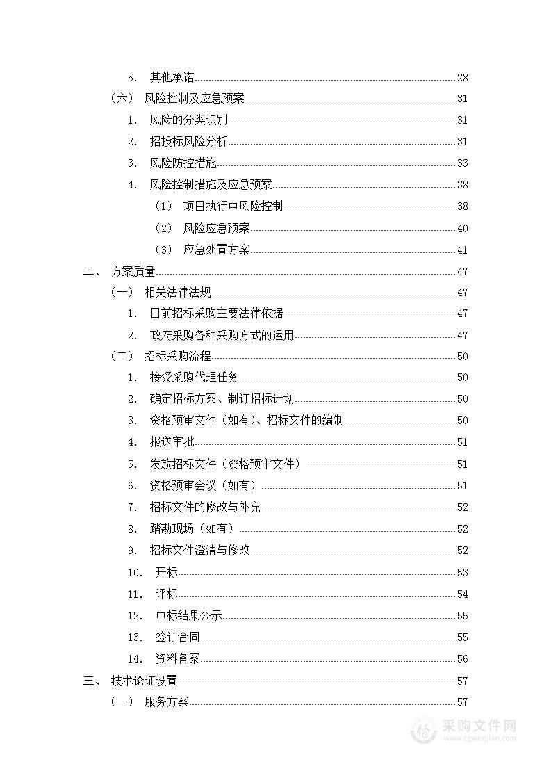 招标代理服务技术方案104页