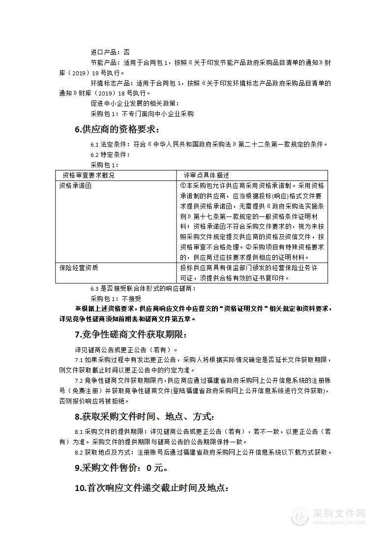 漳平市水利局采购关于漳平市公益性水库、拦河坝财产保险项目