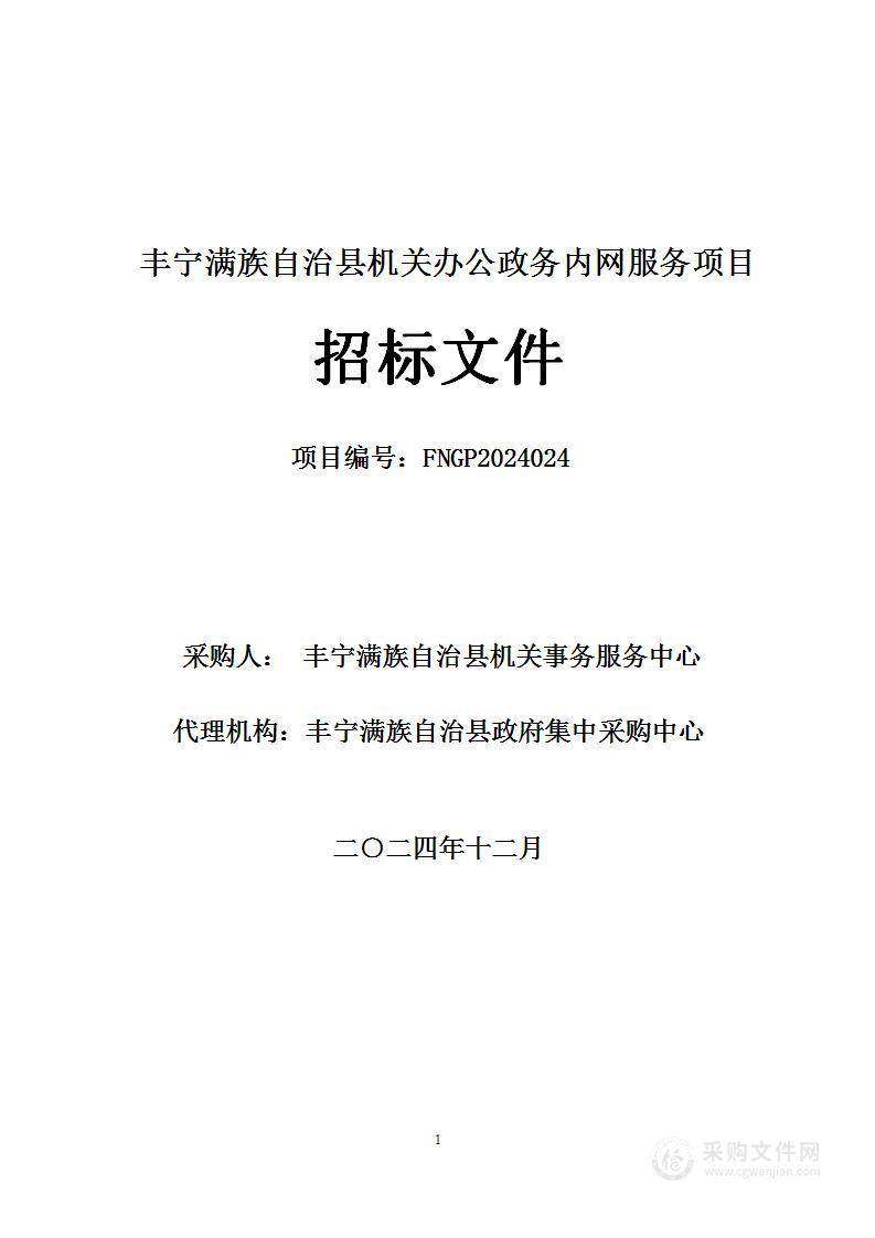 丰宁满族自治县机关办公政务内网服务项目