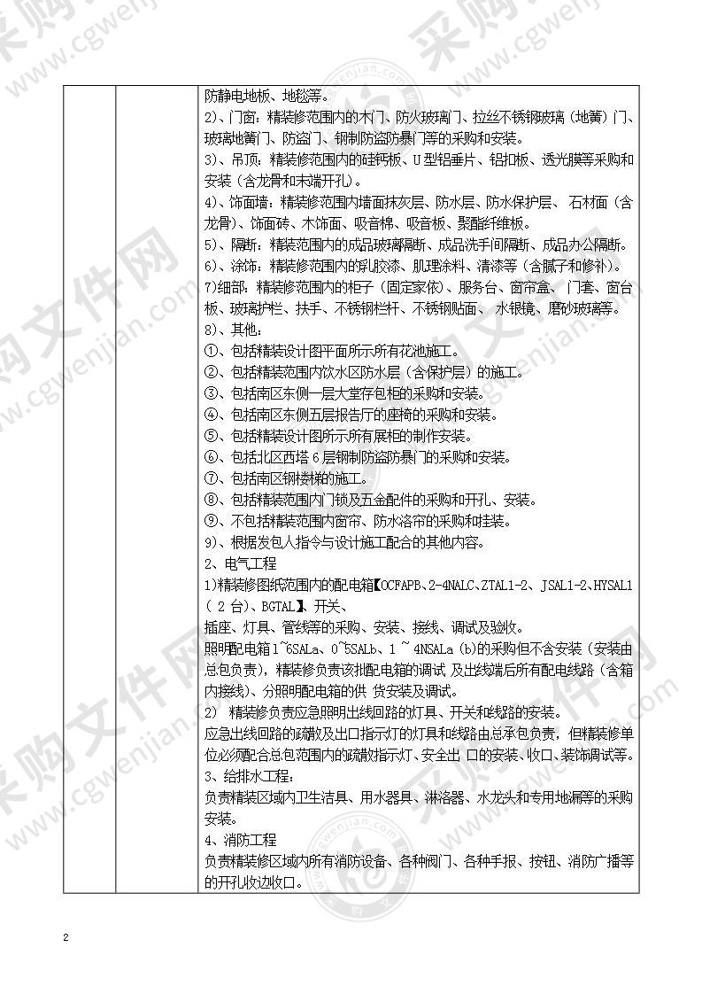 某档案中心精装修工程施工组织设计45页