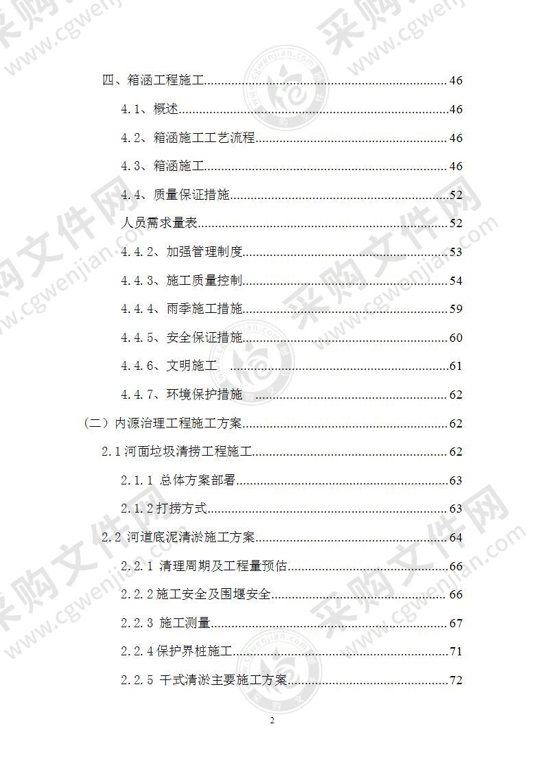 环城河等水系河道综合治理施工方案154页