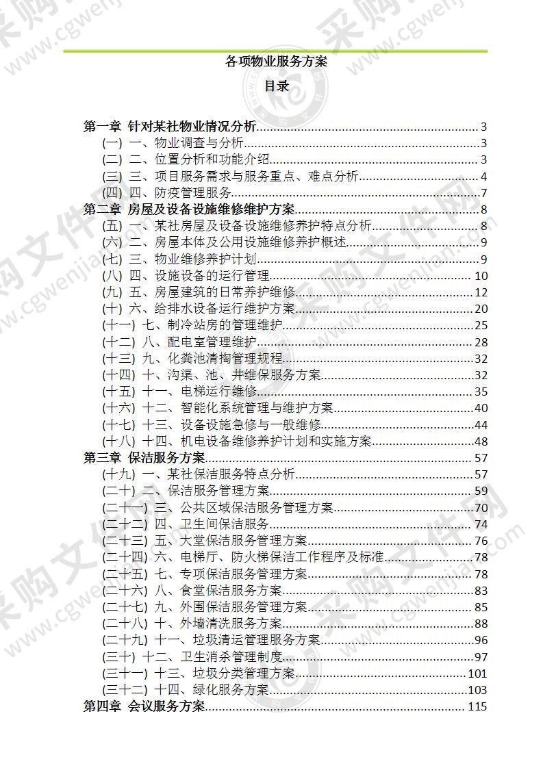 物业服务方案263页