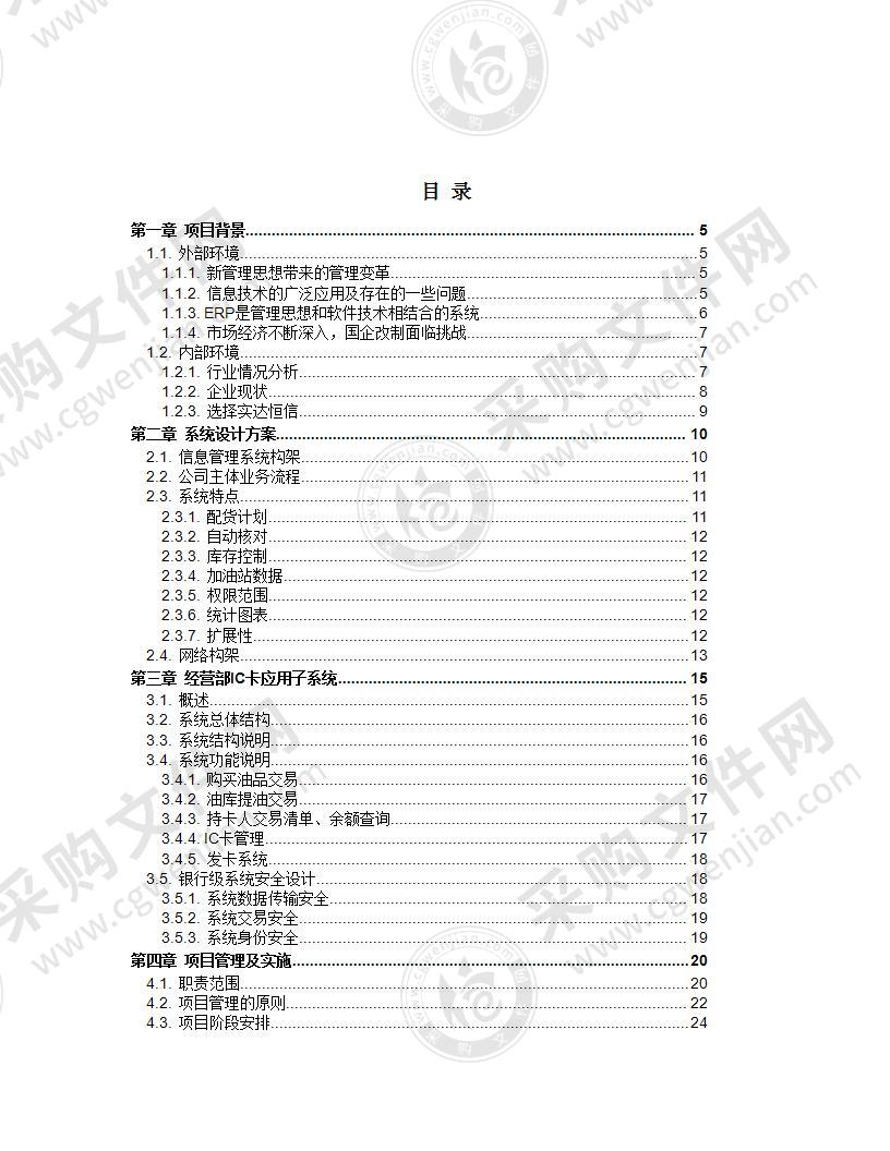 石企有限公司信息管理项目方案57页