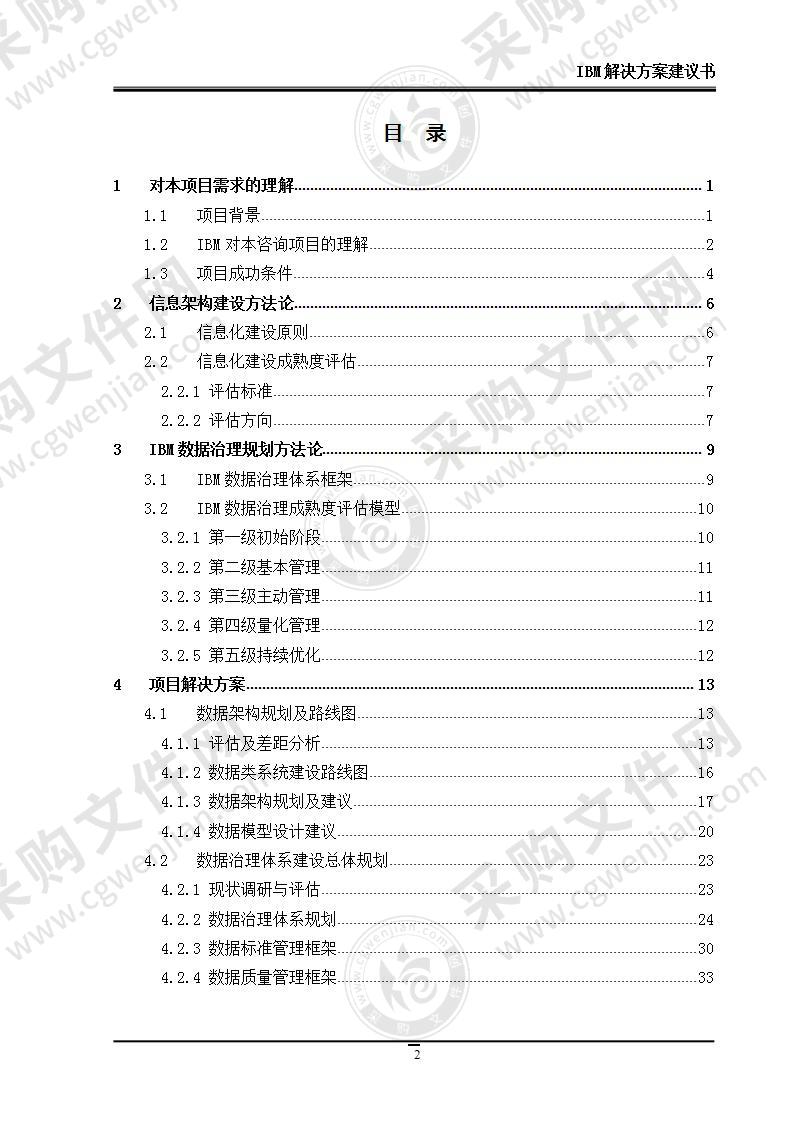 IBM 解决方案建议书 110页