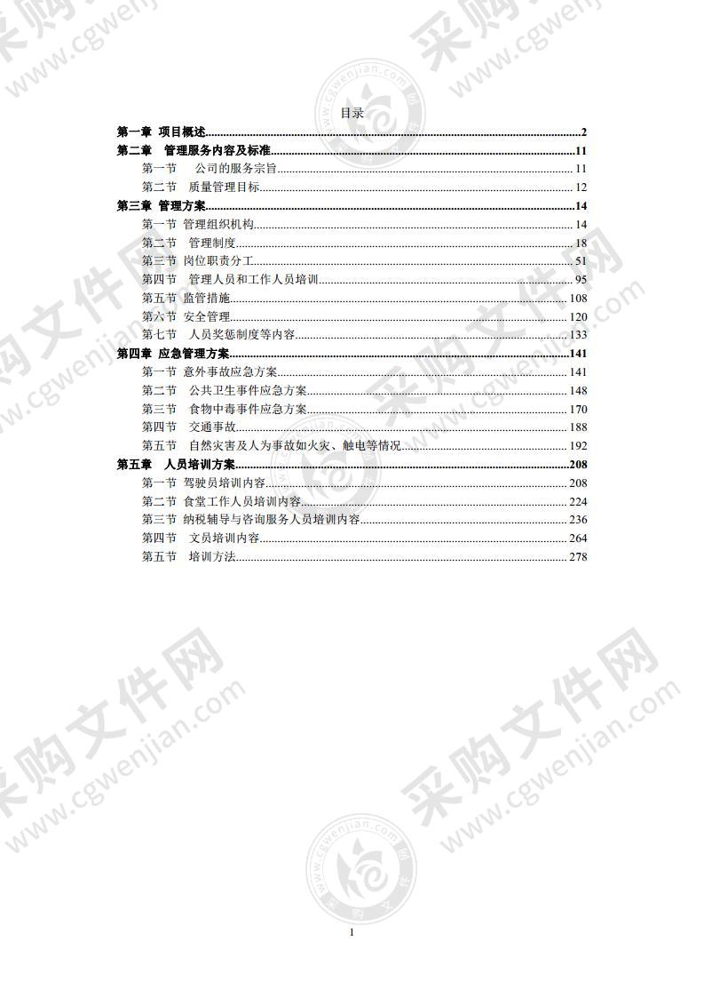 整体劳务外包采购项目方发案（综合劳务）