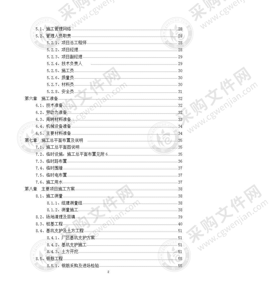 XX市南区污水处理厂工程施工方案 170页