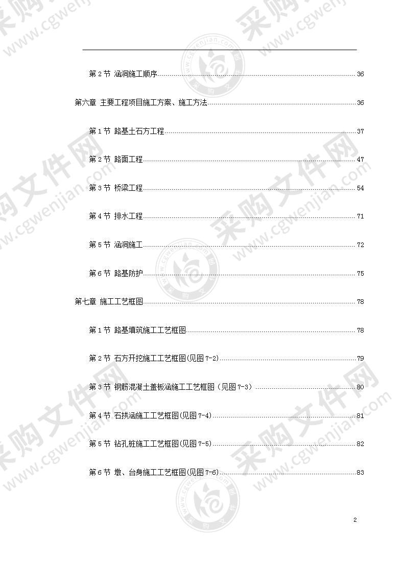 公路工程施工组织设计方案