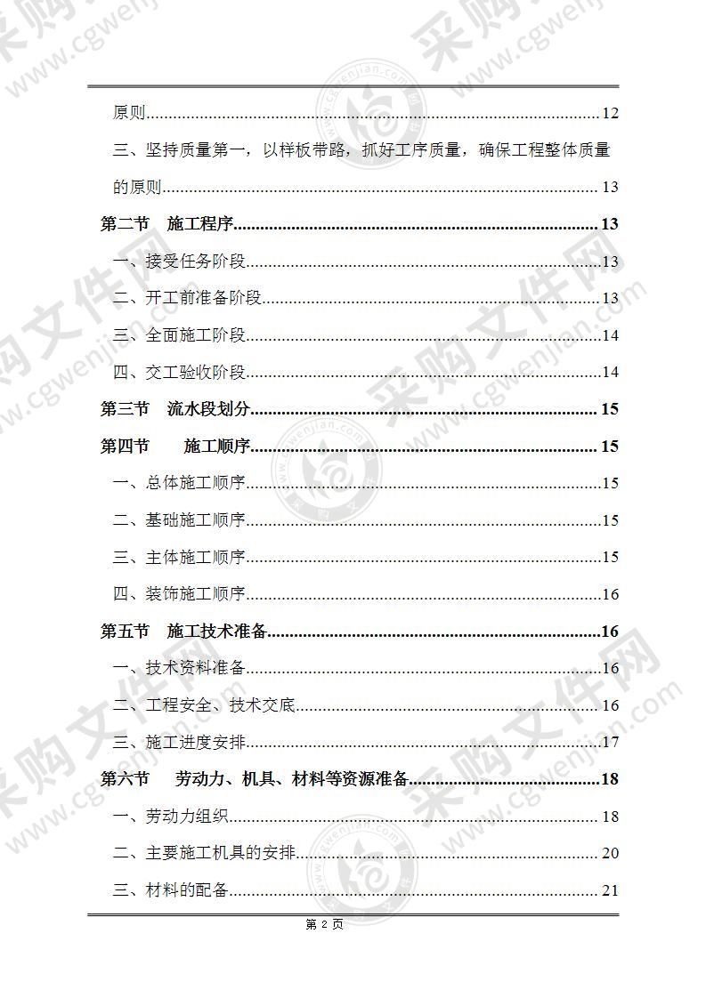 XXⅠ标段综合楼（B栋）工程土建施工组织设计