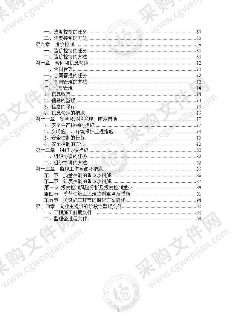 别墅项目建设监理工程投标文件