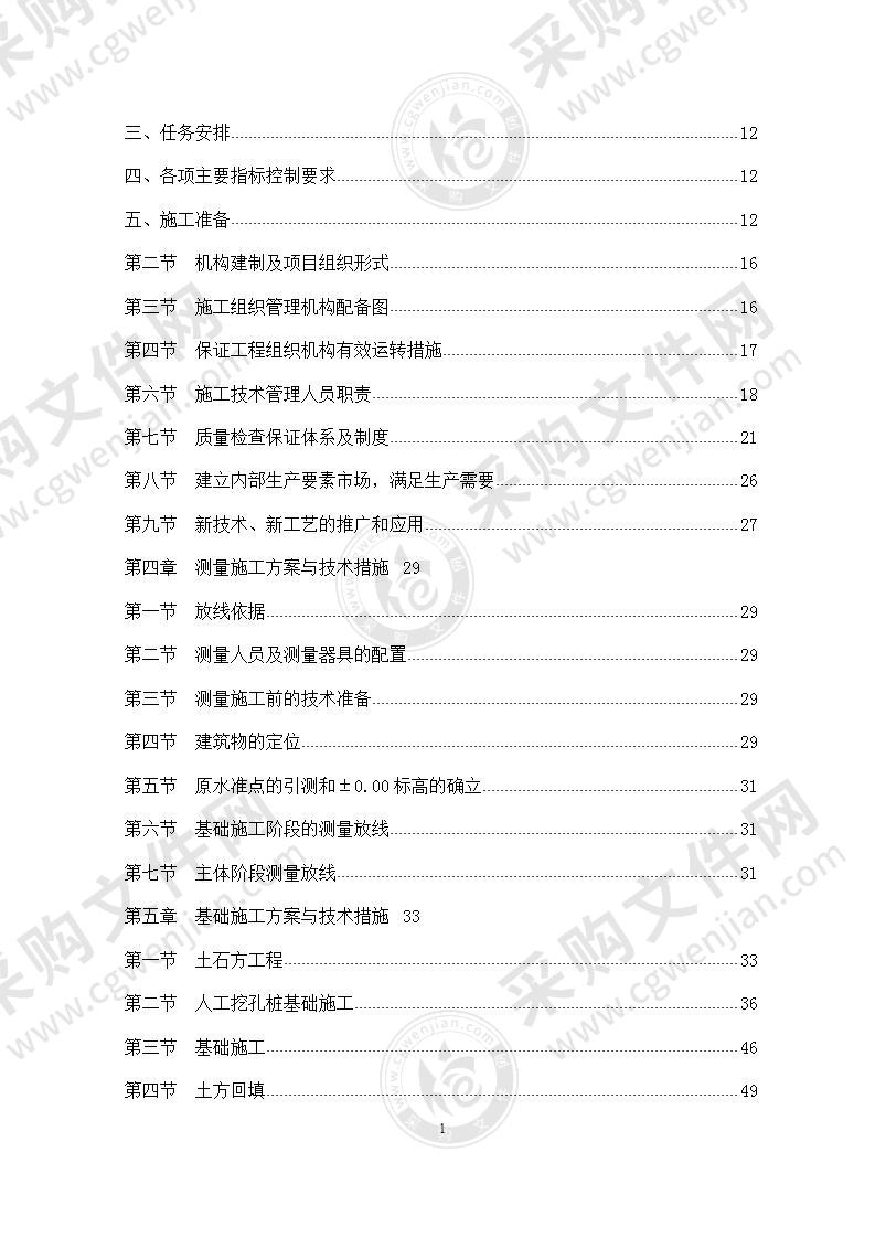 高层房建小区技术标方案