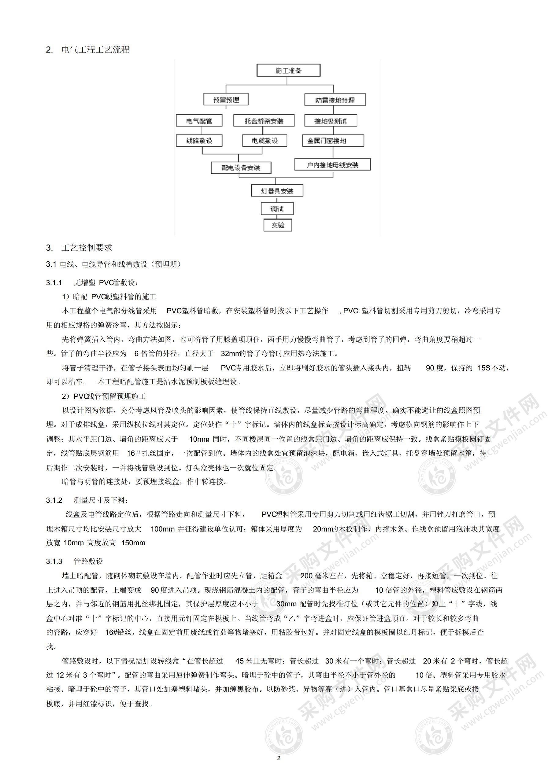 机电安装工程施工方案