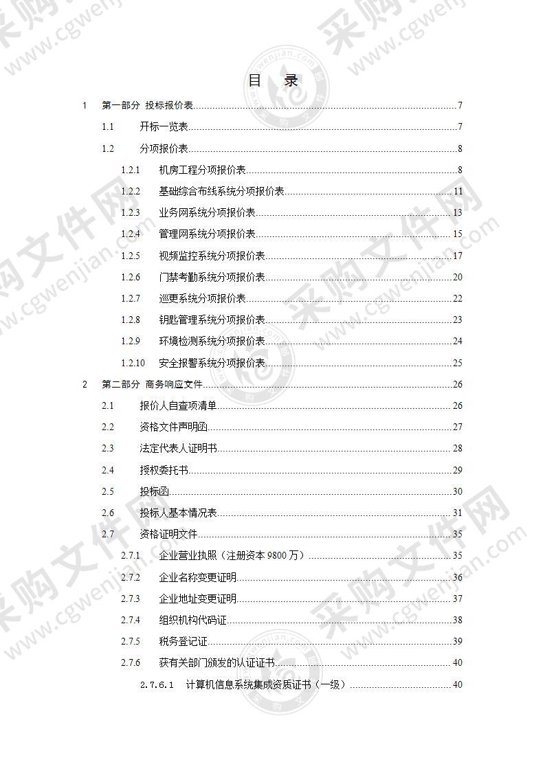 部队信息化系统建设投标方案