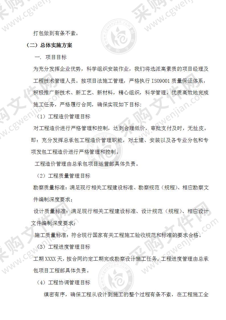 EPC总体项目管理投标方案