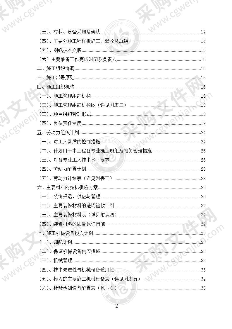 某培训中心装饰工程施工组织设计