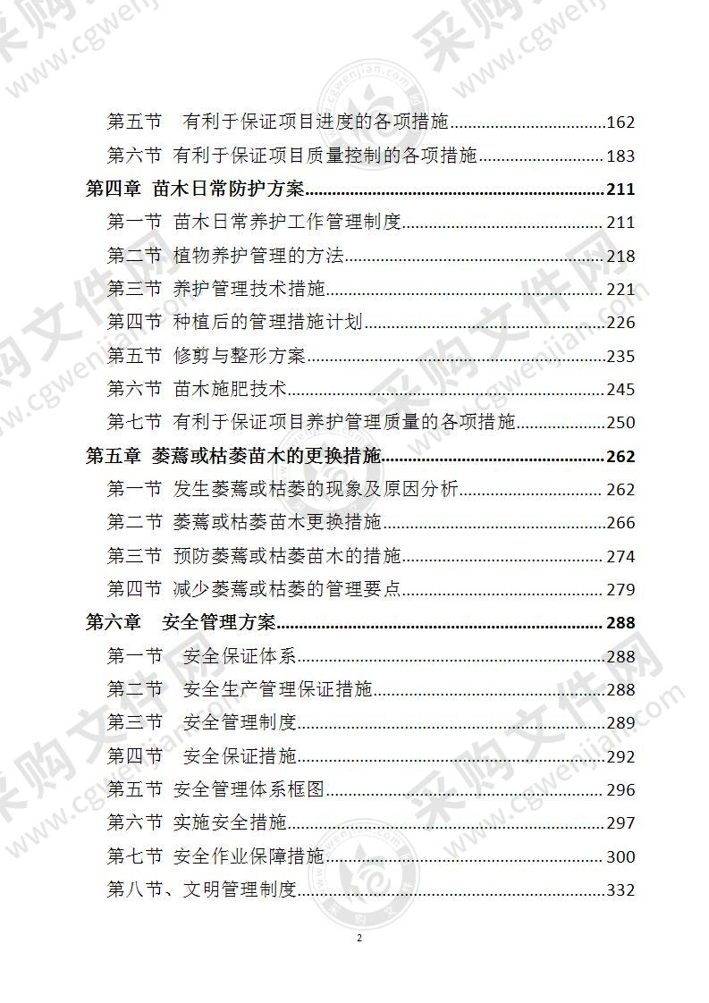 某景观绿化项目苗木栽植土建施工方案