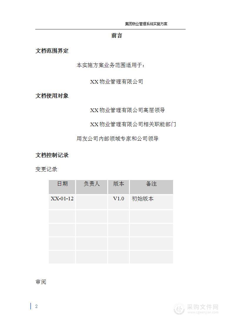 某软件园物业管理解决方案