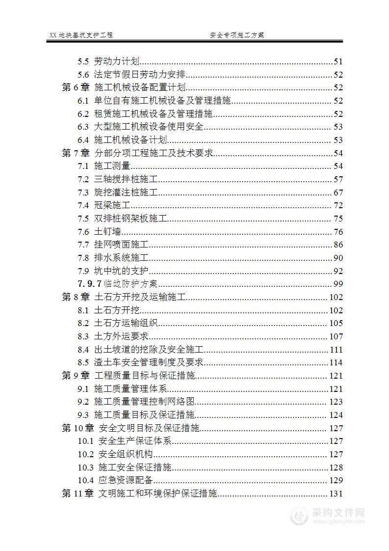 XX地块基坑安全专项施工方案