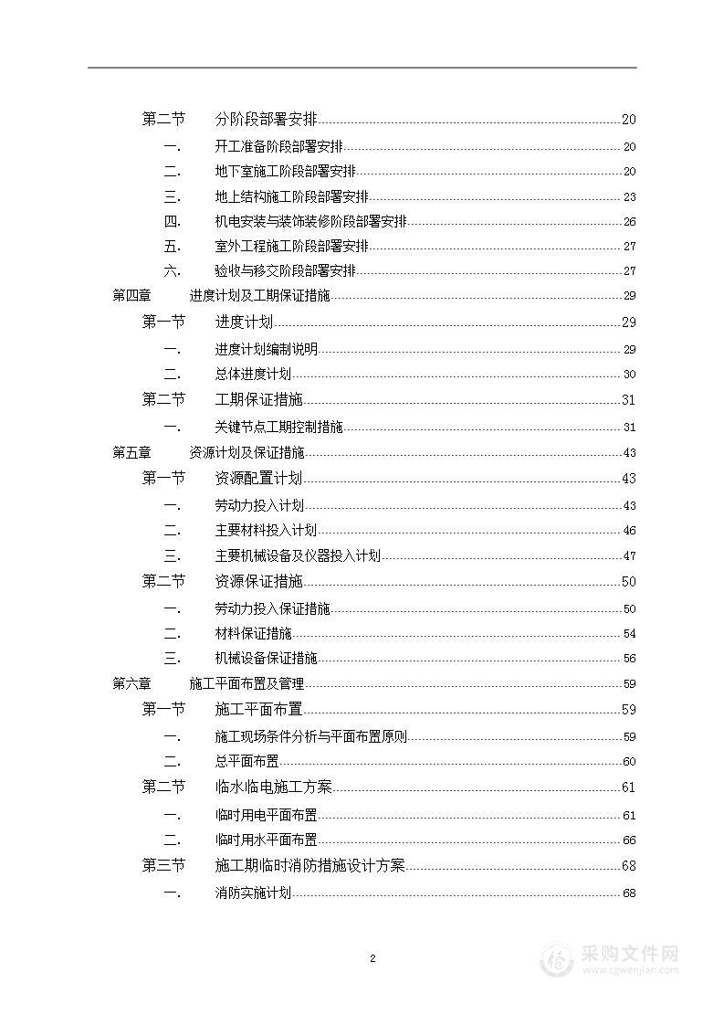 某某建设中心项目总承包工程施工方案