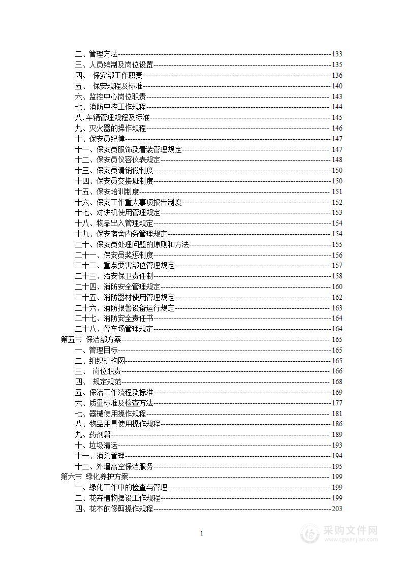 物业管理实施方案