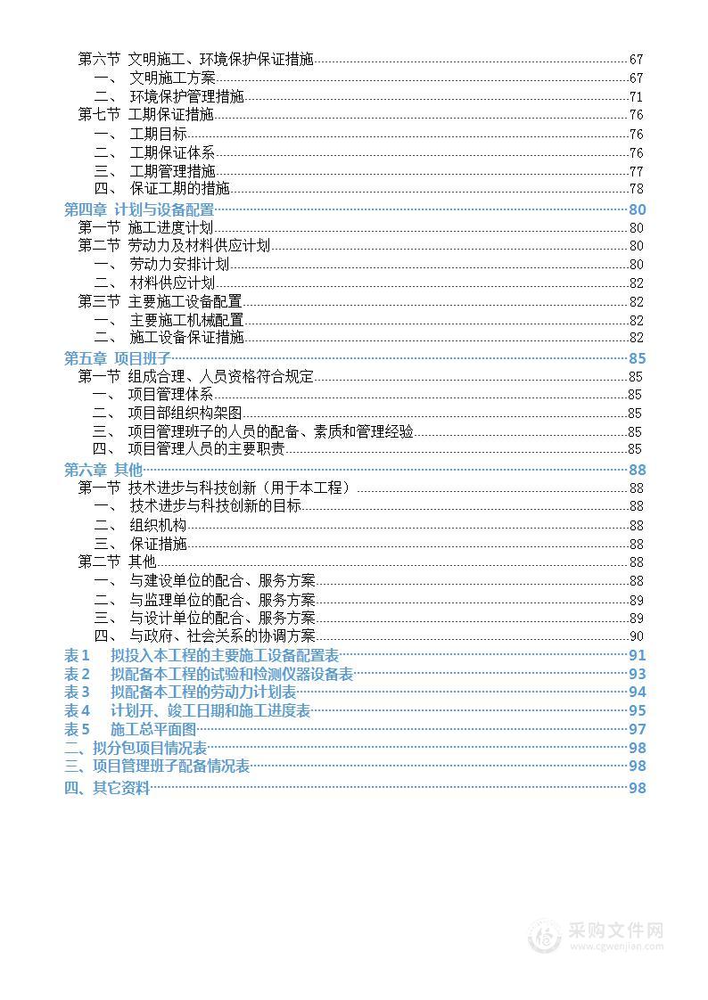 路网改造工程技术标