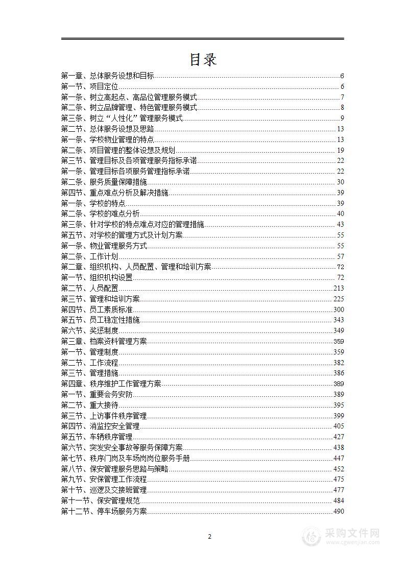 校园物业管理（学校、管理用房等物业通用）