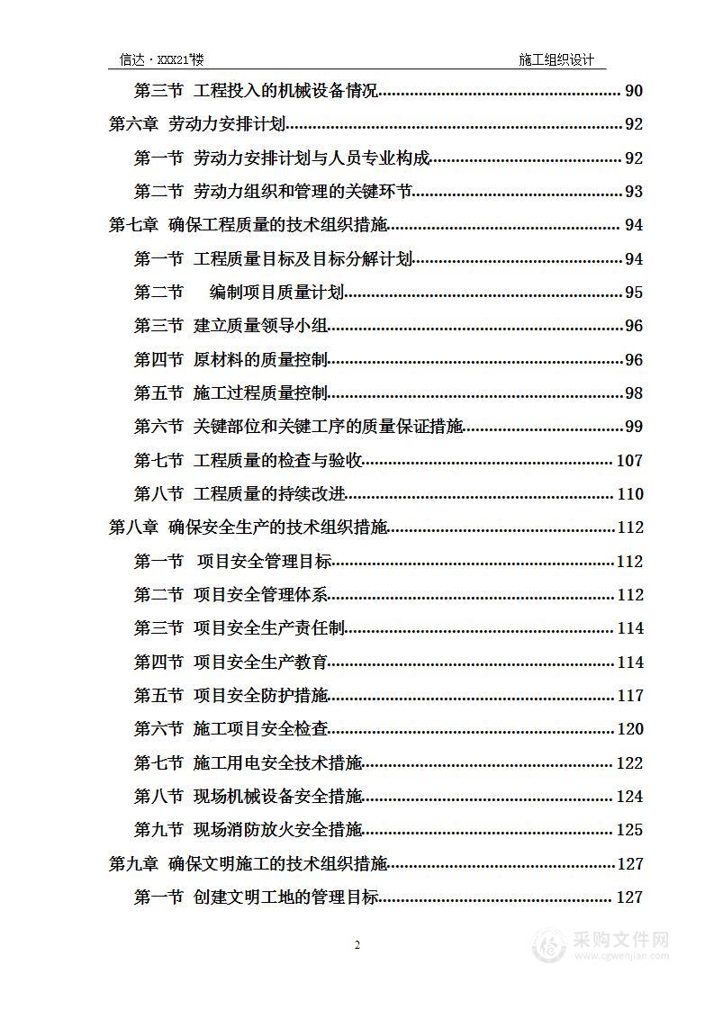 合肥某小区18层框架剪力墙施工组织设计方案