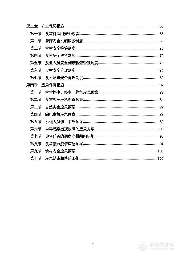 学校食堂投标方案