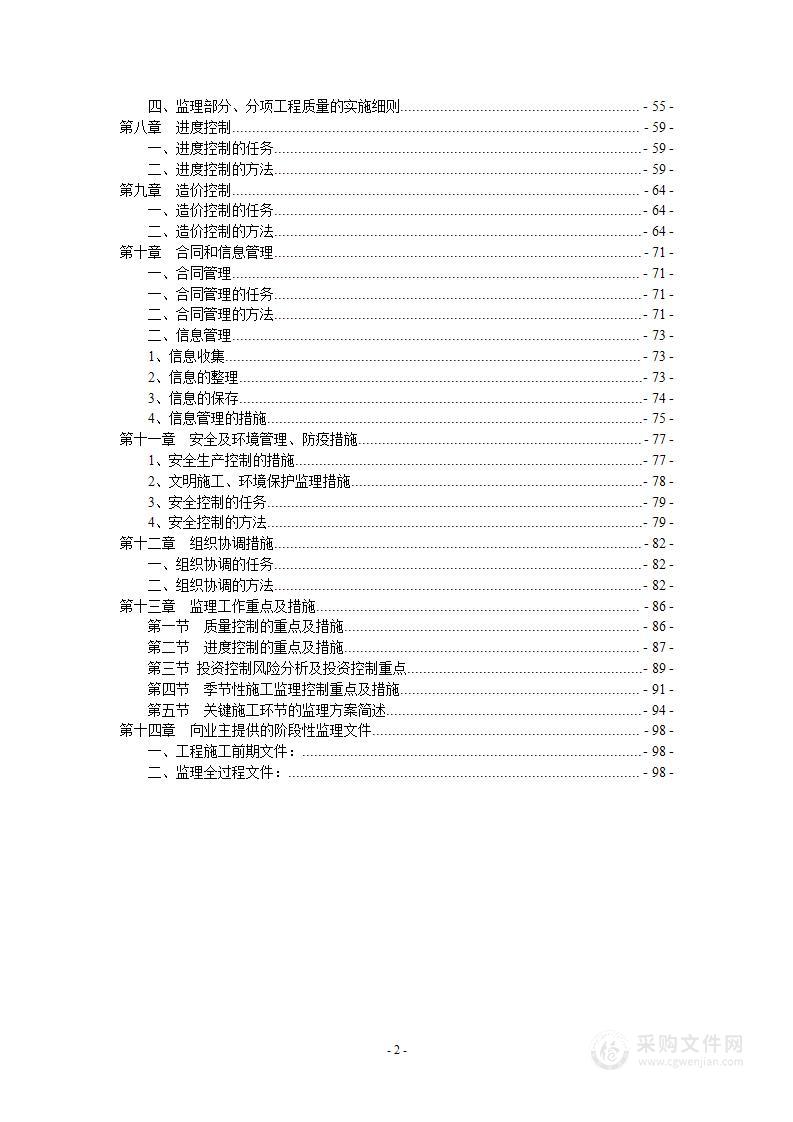 别墅建设项目监理工程投标文件