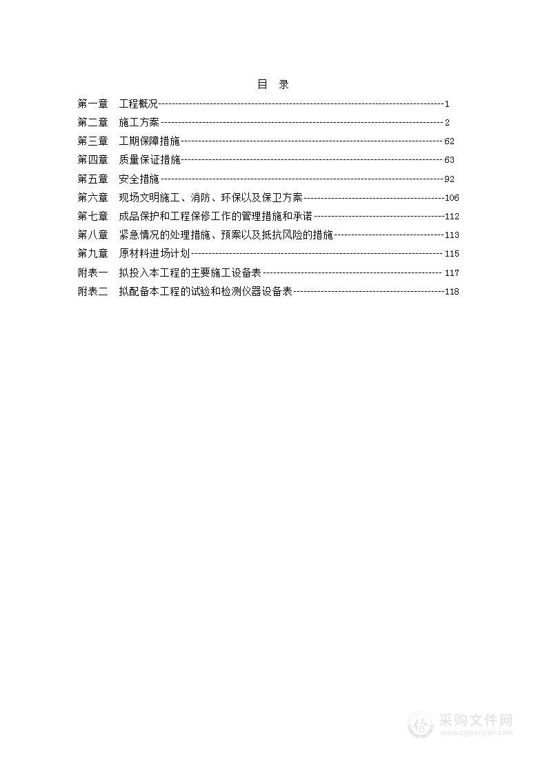 小区建设项目施工组织设计