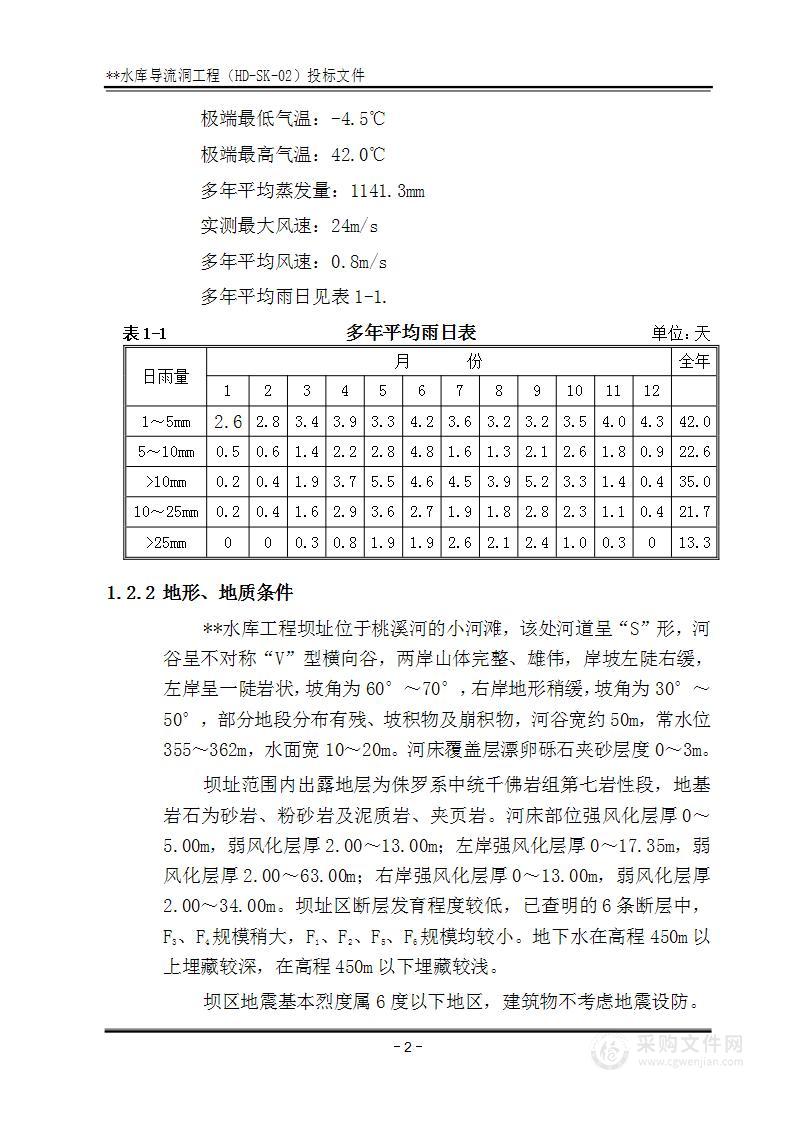 导流洞施工组织设计方案