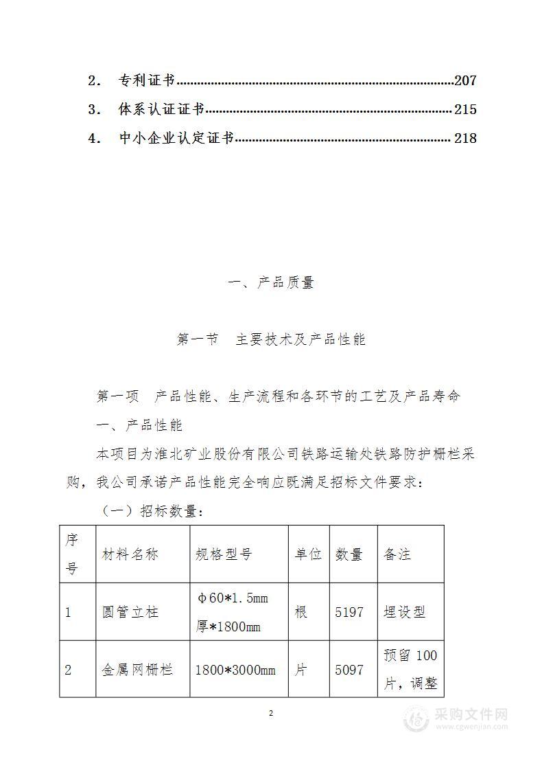 铁路运输处铁路防护栅栏采购 技术方案