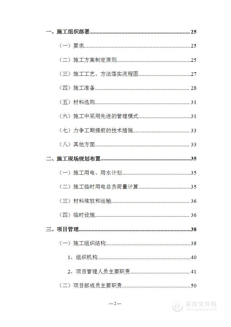 消防工程施工组织设计投标方案