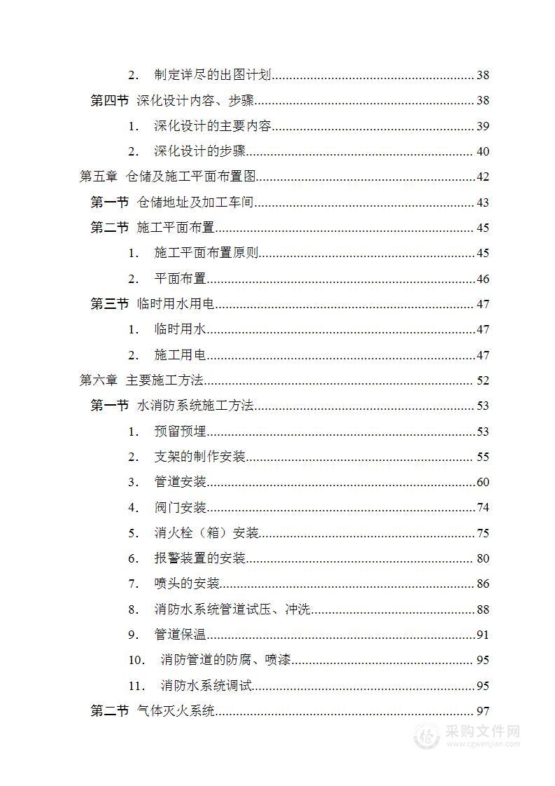 消防工程施工安装方案-施工组织设计