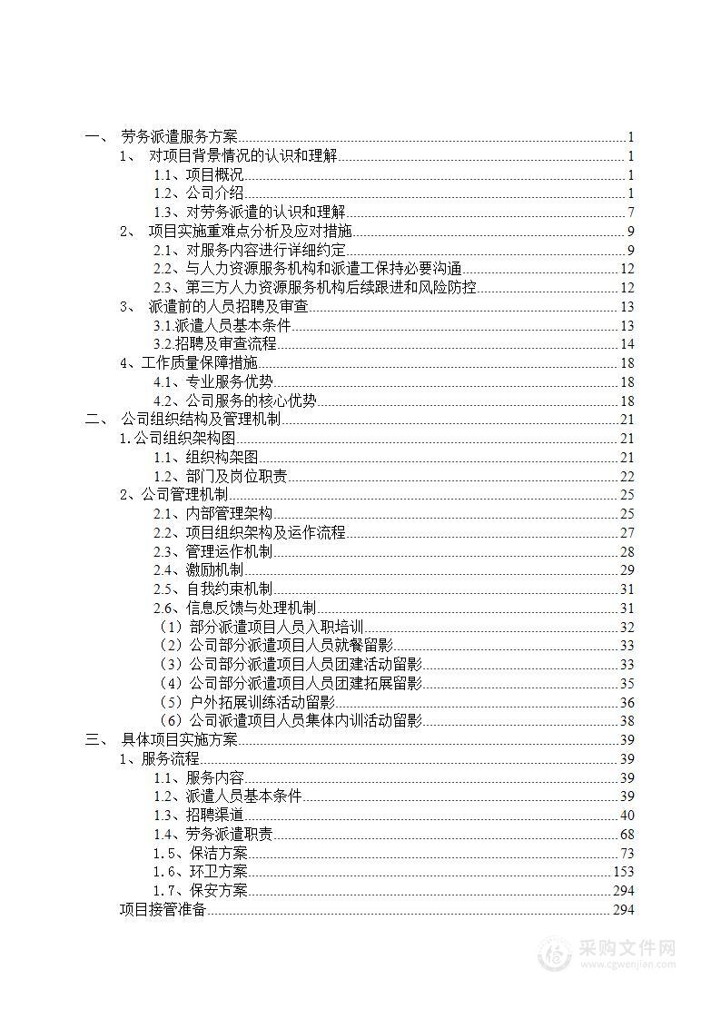 劳务派遣技术方案