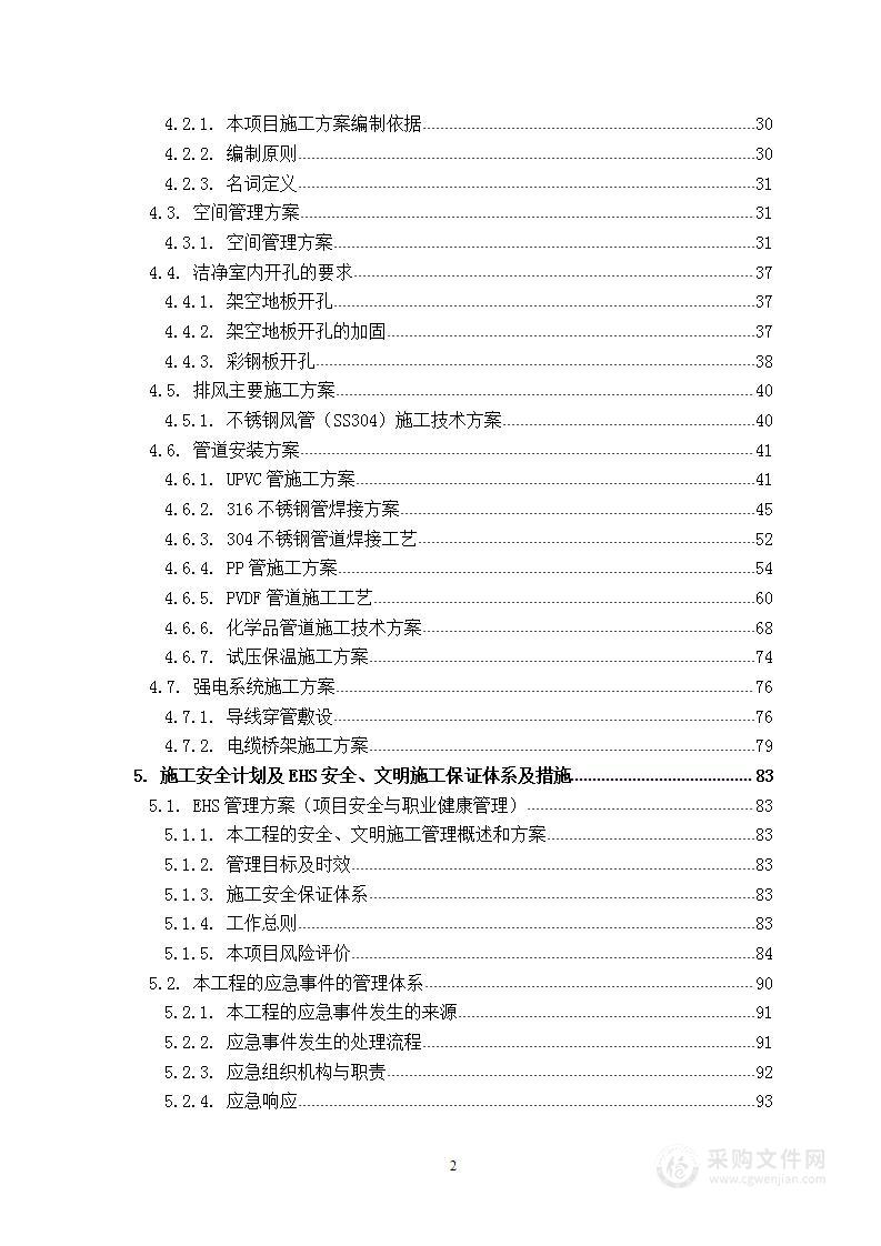 12英寸集成电路生产线项目主FAB区工艺设备二次配管工程