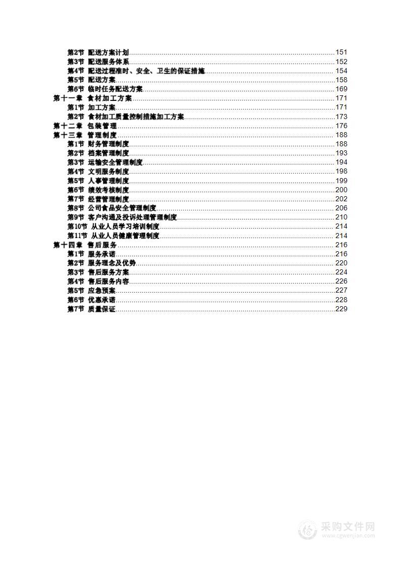 国企食堂食材配送方案