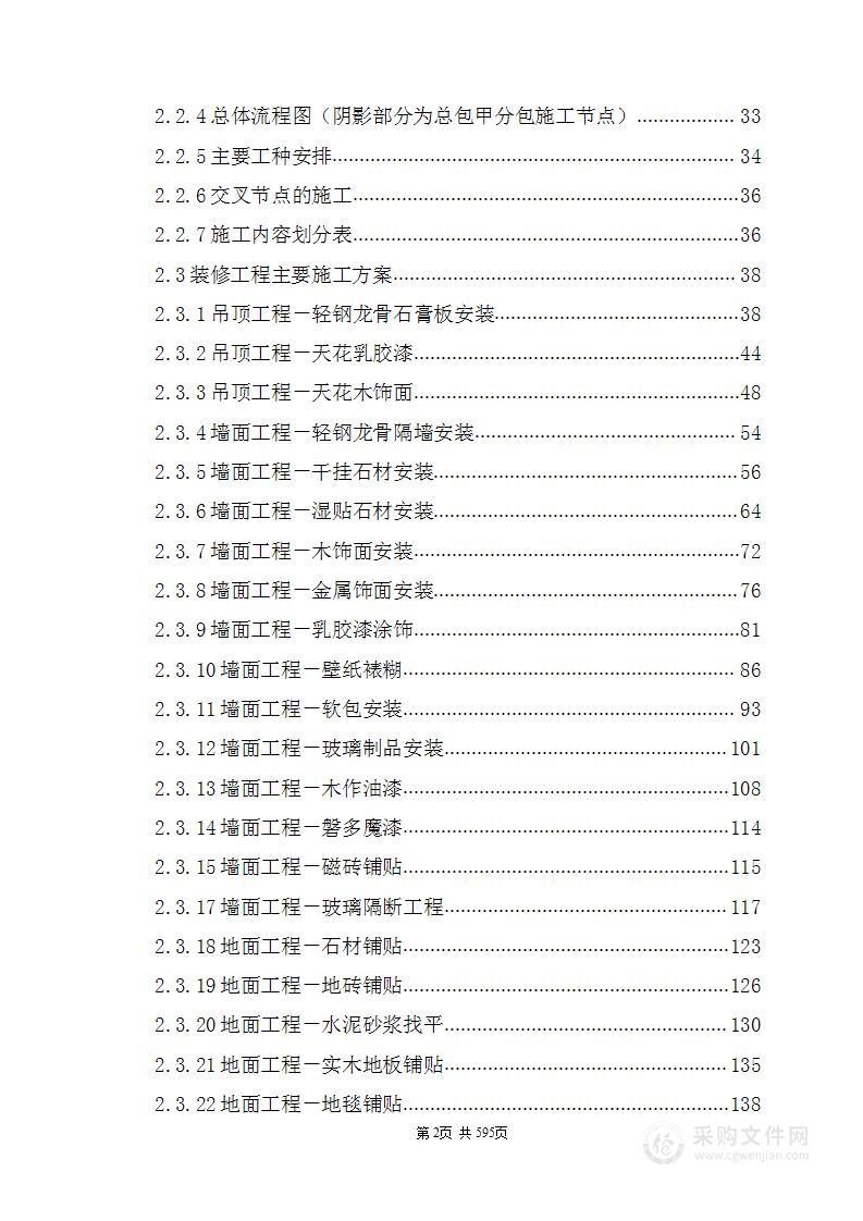 装饰工程施工组织设计方案