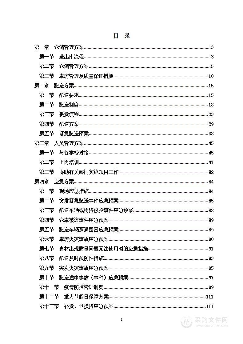 学生营养改善计划采购项目