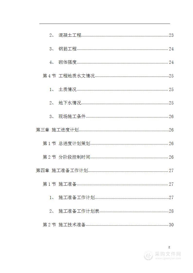 县城搬迁区办公楼工程投标施工组织设计