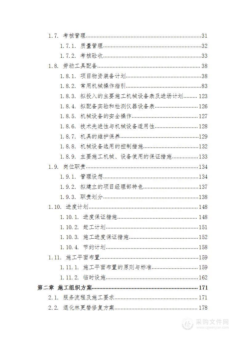 景观绿化施工投标方案