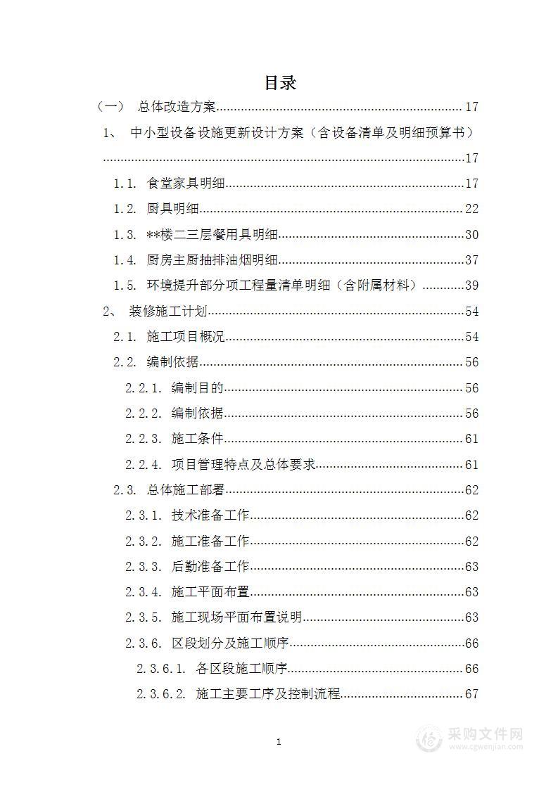 食堂承包经营管理投标方案（1016页）