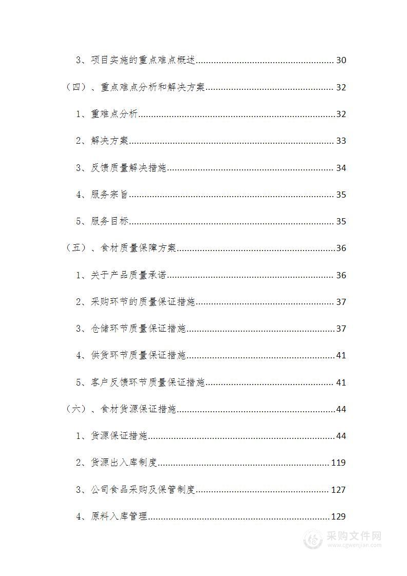 食材配送方案、货物配送质量、货物质量保障