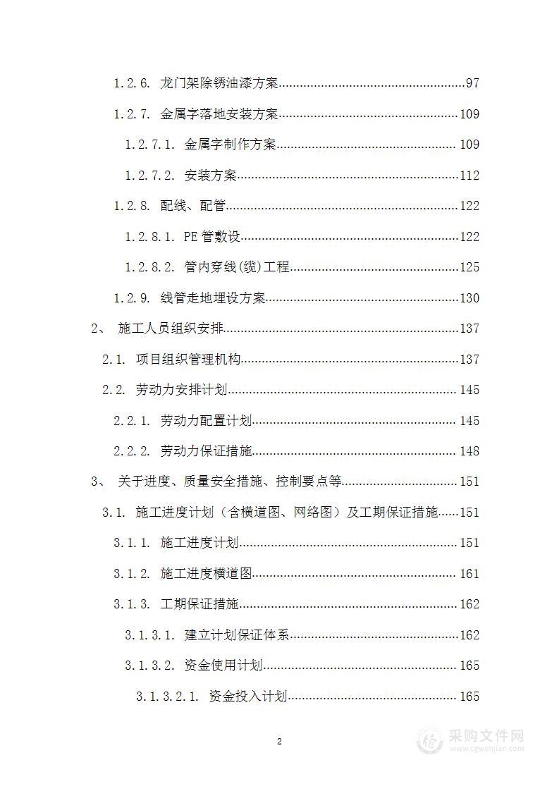 标识标牌制作项目投标文件