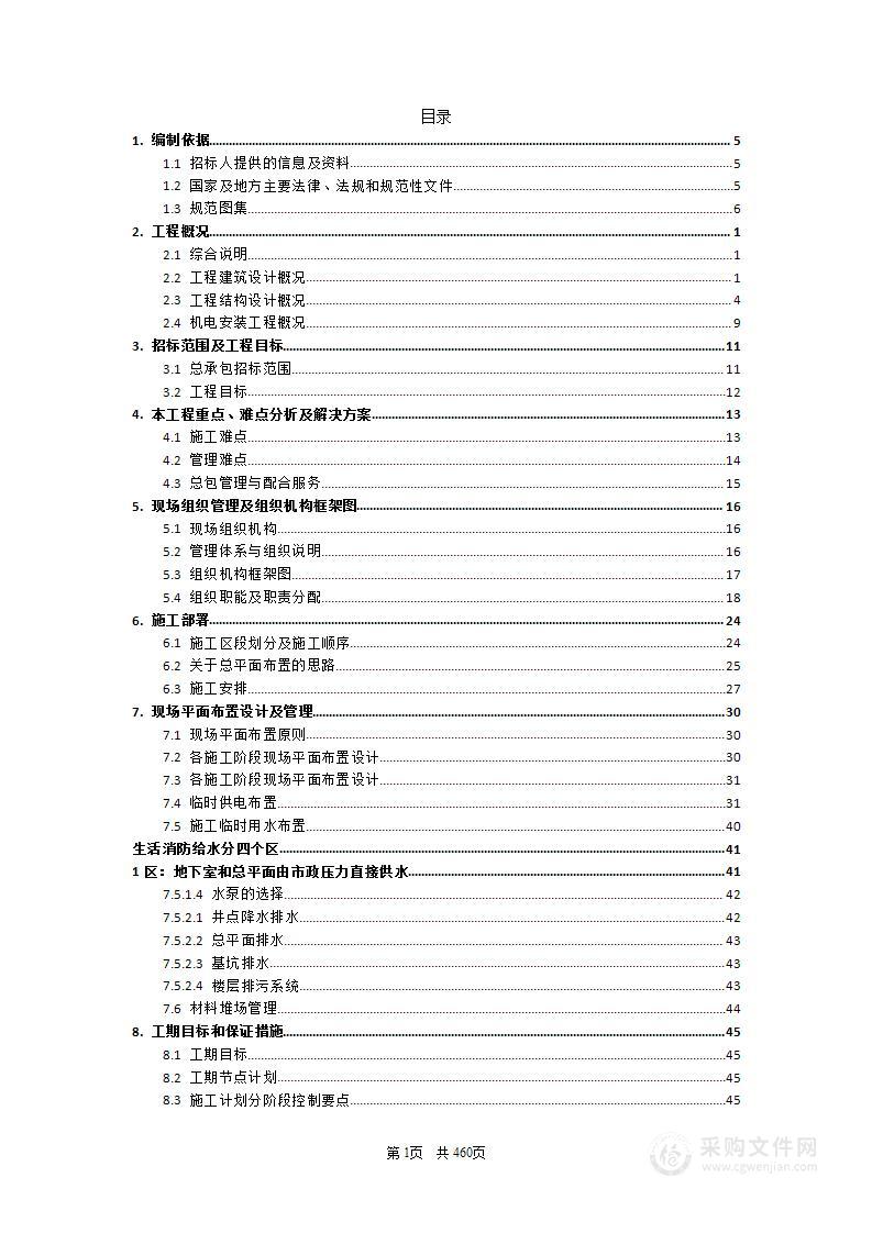 xx大厦（xx楼）总承包工程施工组织设计