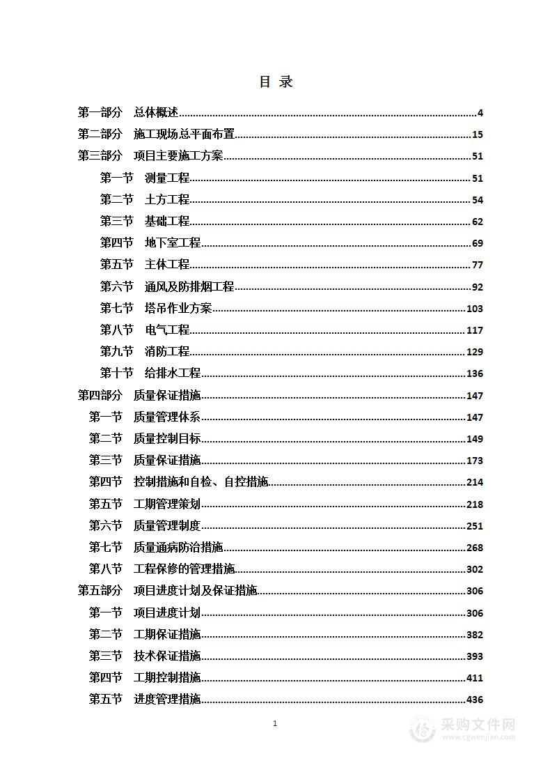 新建厂房工程项目施工方案（施工组织设计）