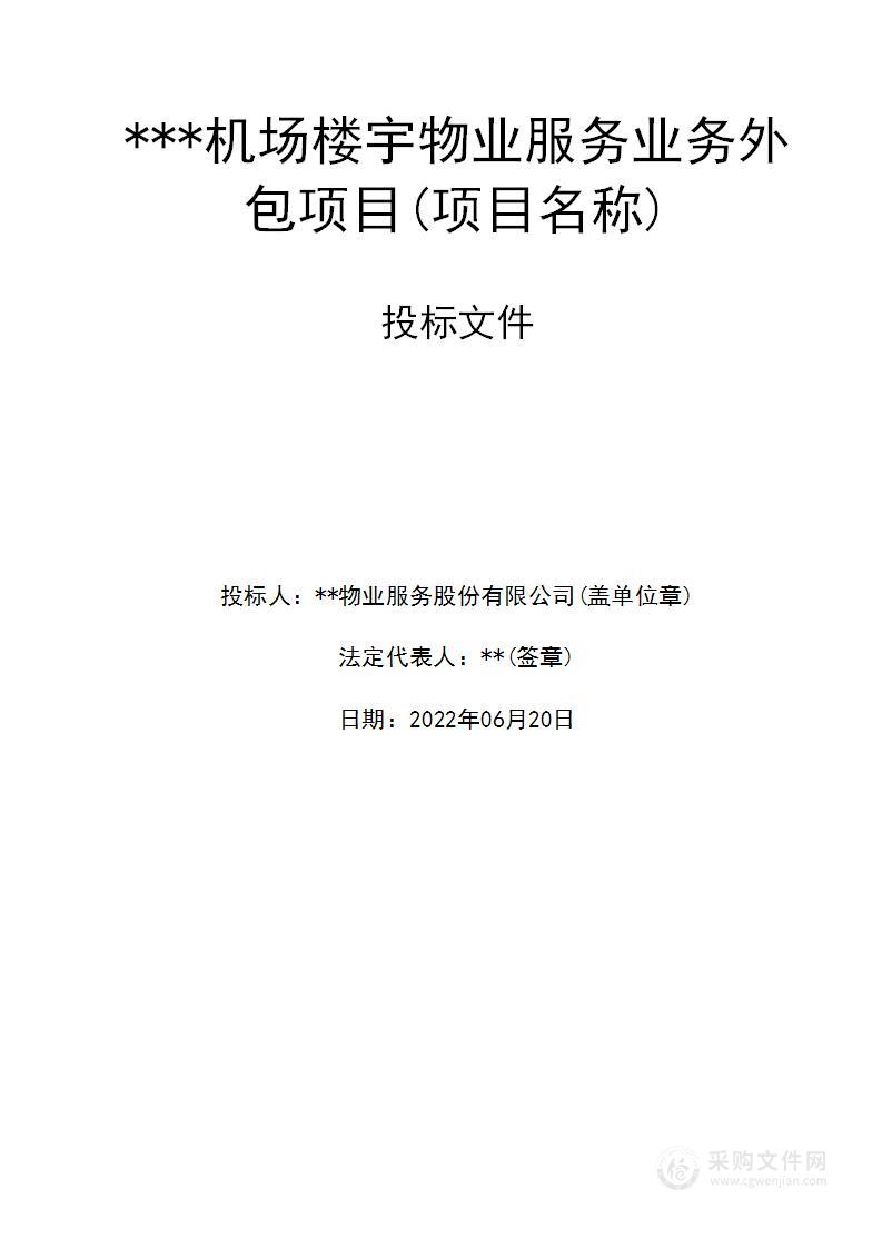 机场/大型室外场所智慧化、数字化物业综合服务