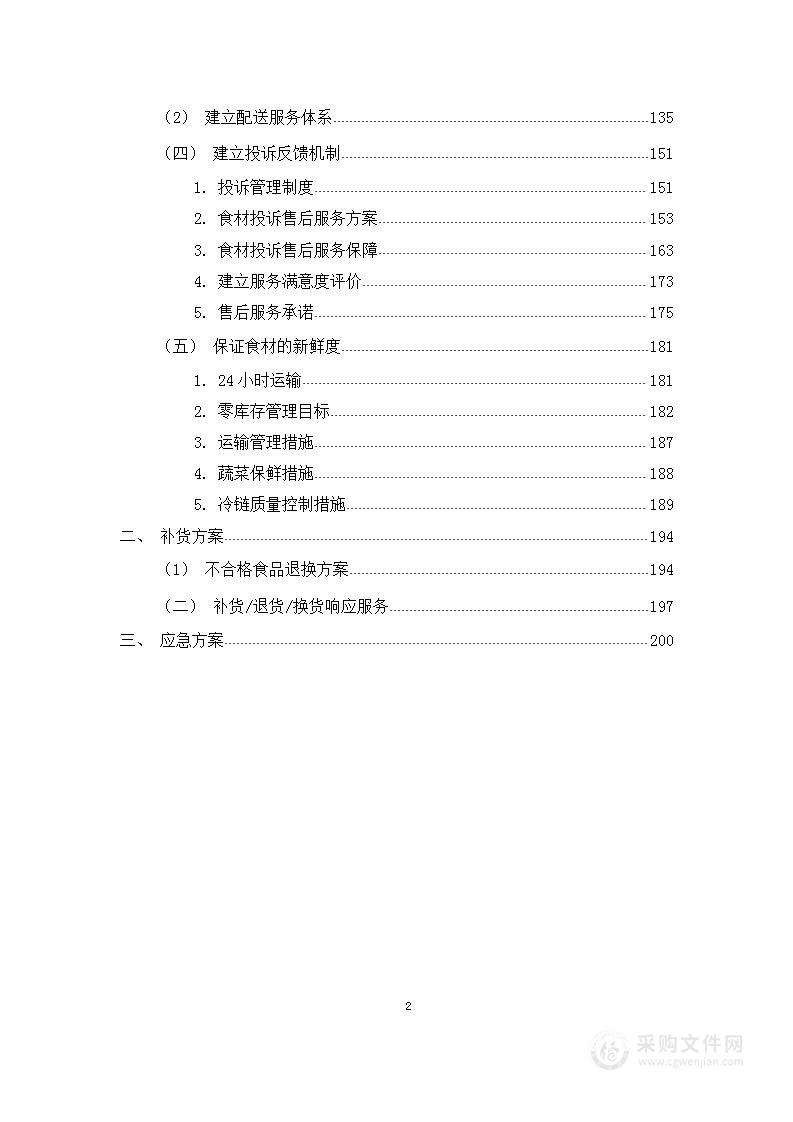 学校食材配送技术方案