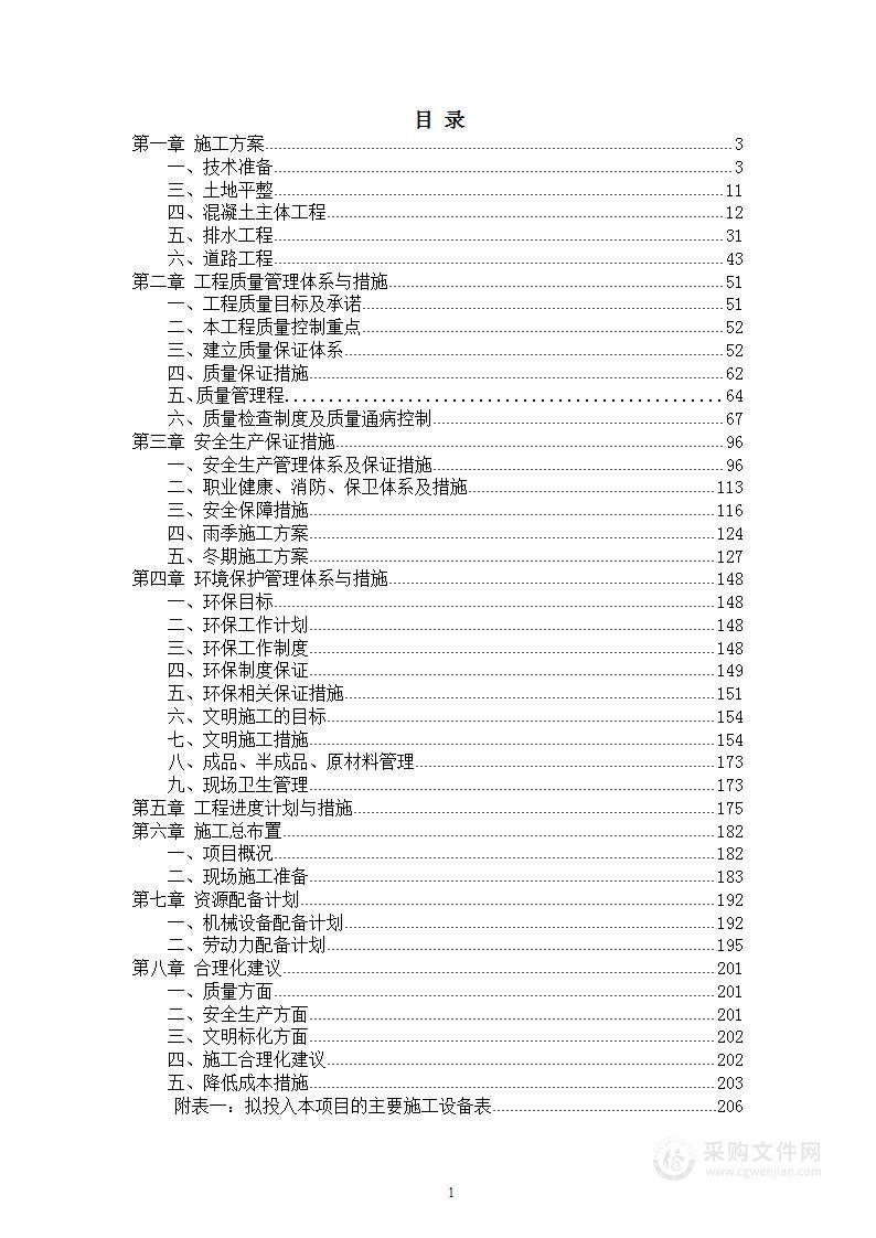 10个乡镇高标准农田建设项目投标文件