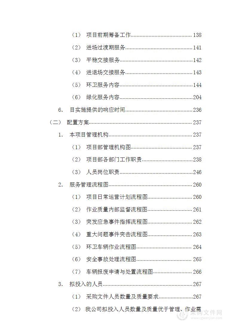 环卫作业、园林绿化养护作业市场化投标方案