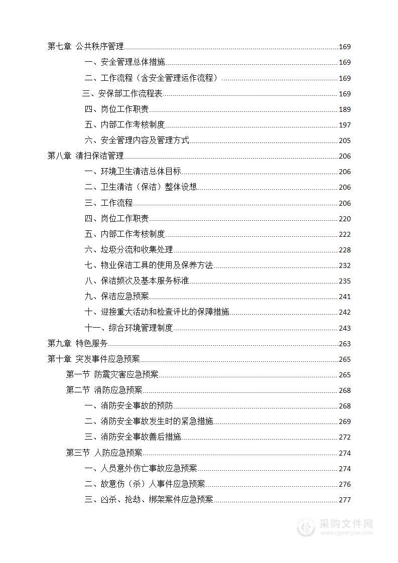 写字楼、办公楼物业技术投标方案